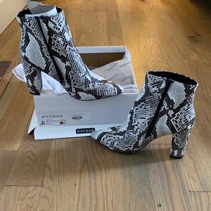 Snakeskin Ankle Boots